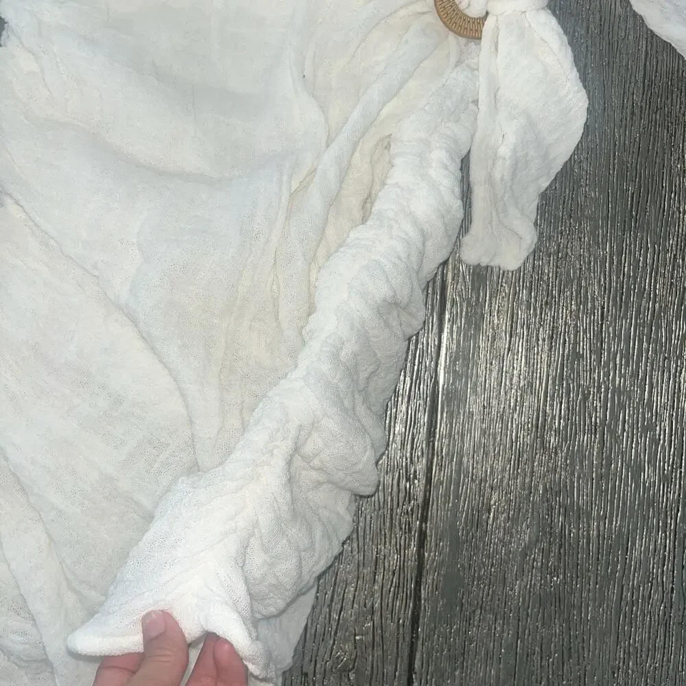 Jens Pirate Booty Hillview Midi Dress Gauze White Boho Revolve XS/S NWT $202 - Picture 5 of 9